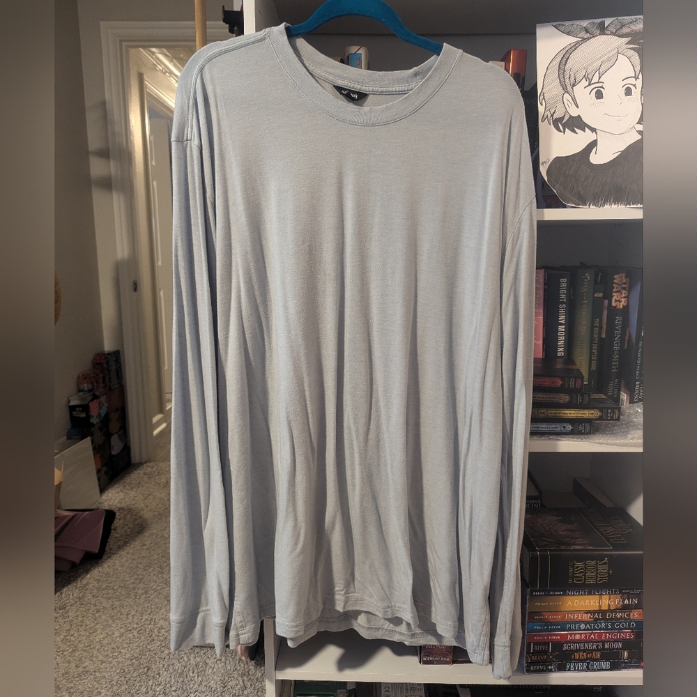 $58 Allbirds The TrinoXO LS Tee Juniper Blue Long Sleeve Tee Men XXXL 3XL